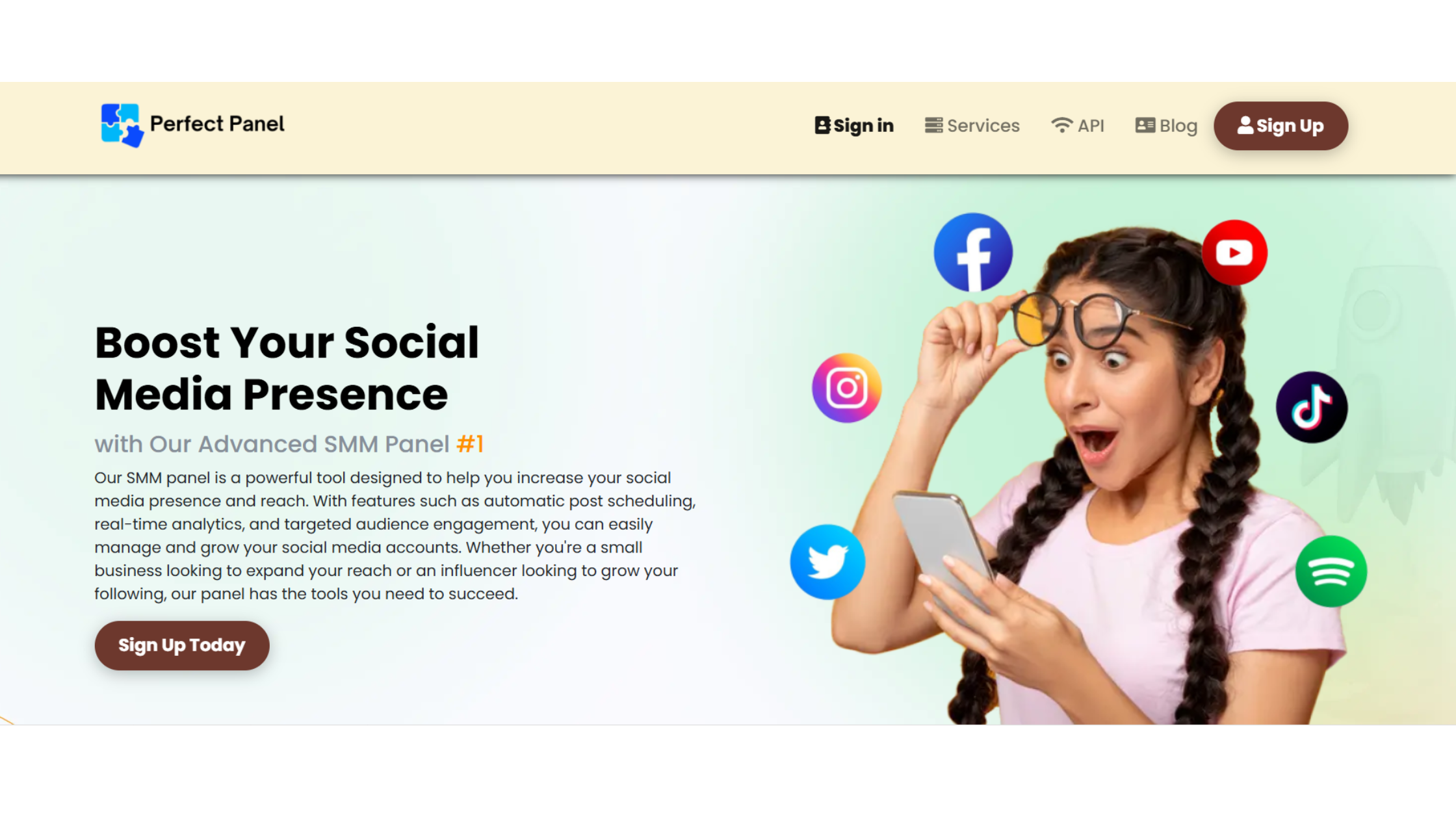 Brown - Perfect Panel Complete Website